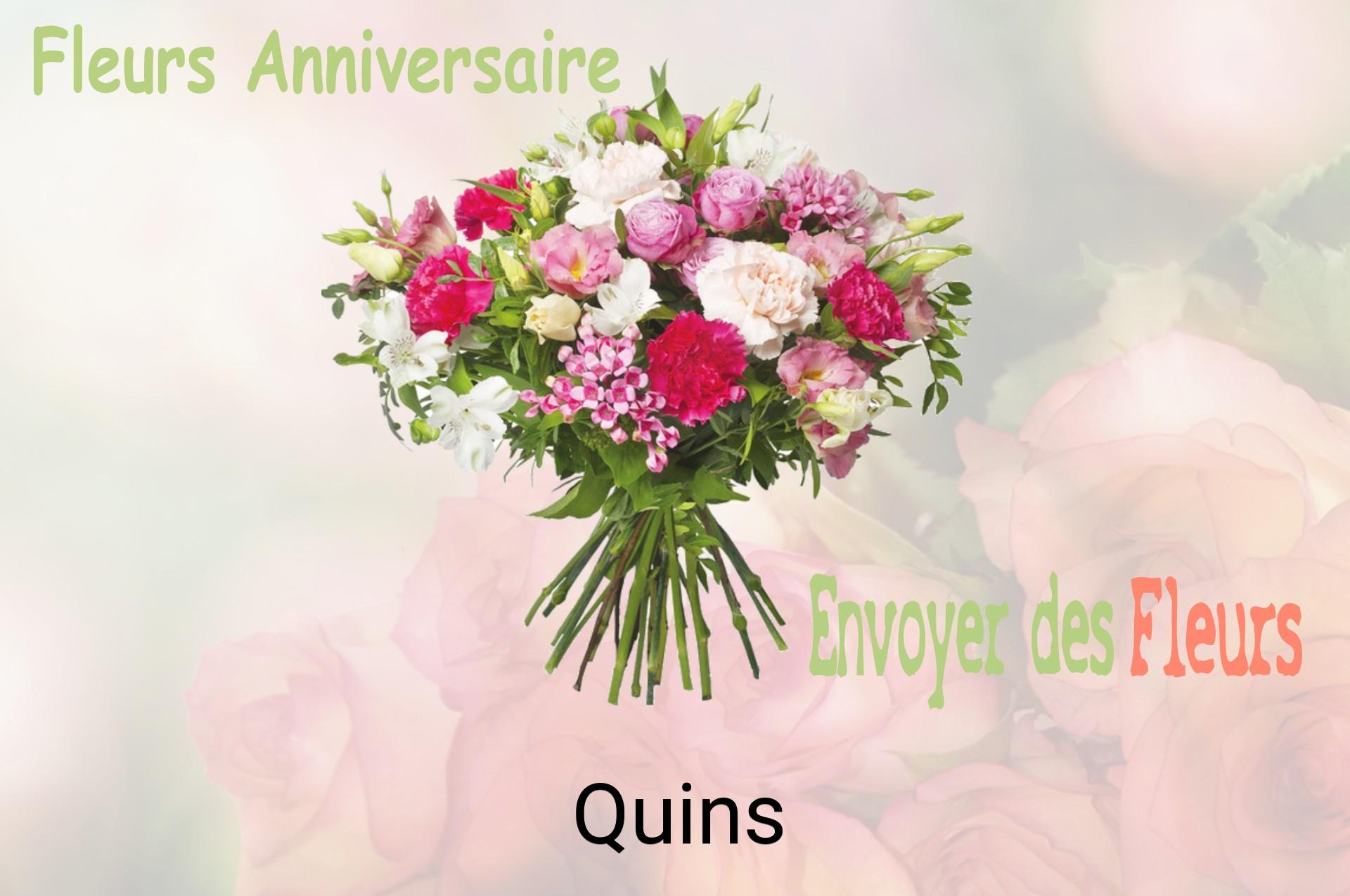 Bouquet de fleurs d’anniversaire livré à Quins